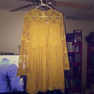 Lacy Marigold bohemian dress